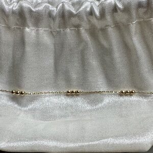 Elegant Gold Beaded Chain Bag